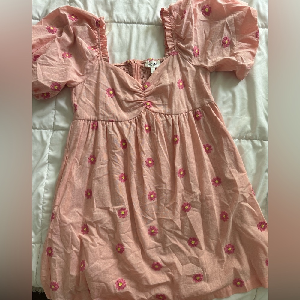 Floral Pink Boutique Dress